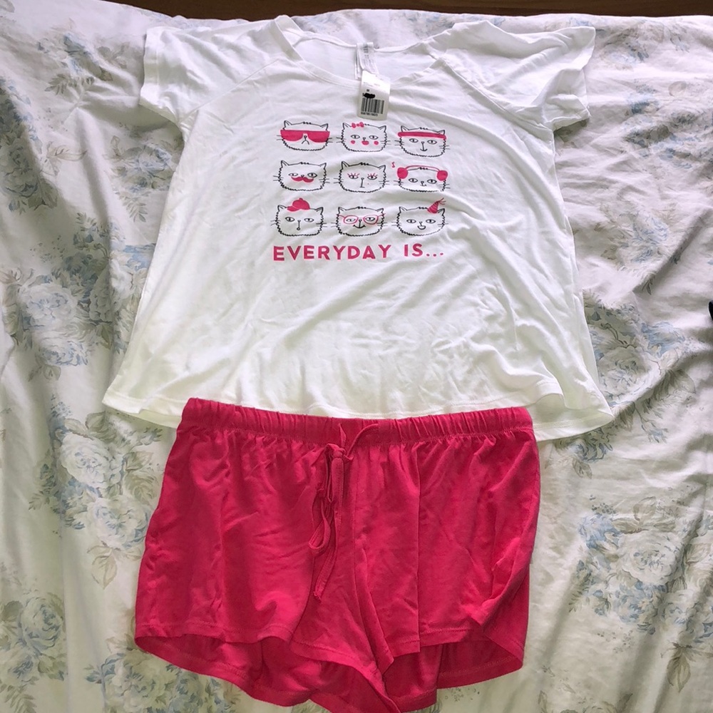Forever 21 Cat Pajamas Brand New